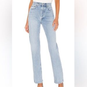 AGOLDE Lana Straight Jeans in Riptide